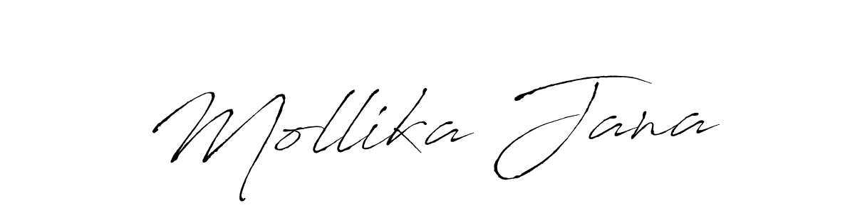 You should practise on your own different ways (Antro_Vectra) to write your name (Mollika Jana) in signature. don't let someone else do it for you. Mollika Jana signature style 6 images and pictures png