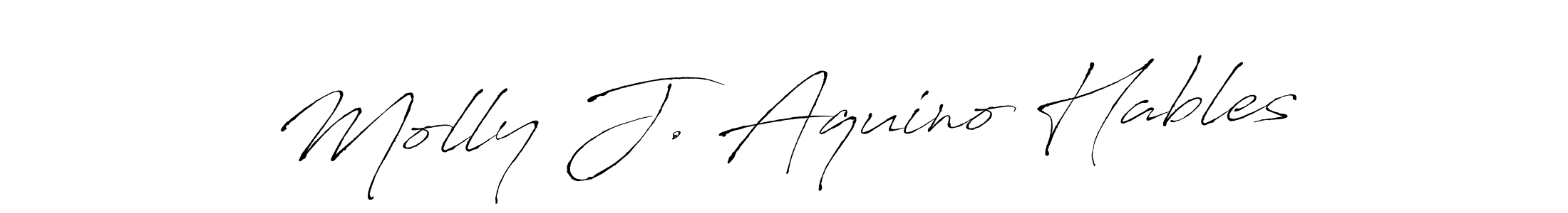 Make a beautiful signature design for name Molly J. Aquino Hables. Use this online signature maker to create a handwritten signature for free. Molly J. Aquino Hables signature style 6 images and pictures png