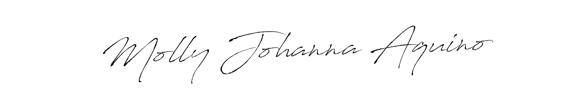 Molly Johanna Aquino stylish signature style. Best Handwritten Sign (Antro_Vectra) for my name. Handwritten Signature Collection Ideas for my name Molly Johanna Aquino. Molly Johanna Aquino signature style 6 images and pictures png