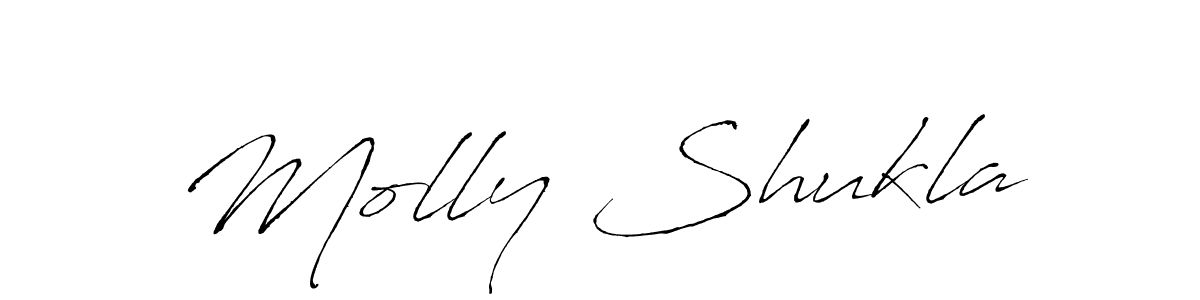 Molly Shukla stylish signature style. Best Handwritten Sign (Antro_Vectra) for my name. Handwritten Signature Collection Ideas for my name Molly Shukla. Molly Shukla signature style 6 images and pictures png