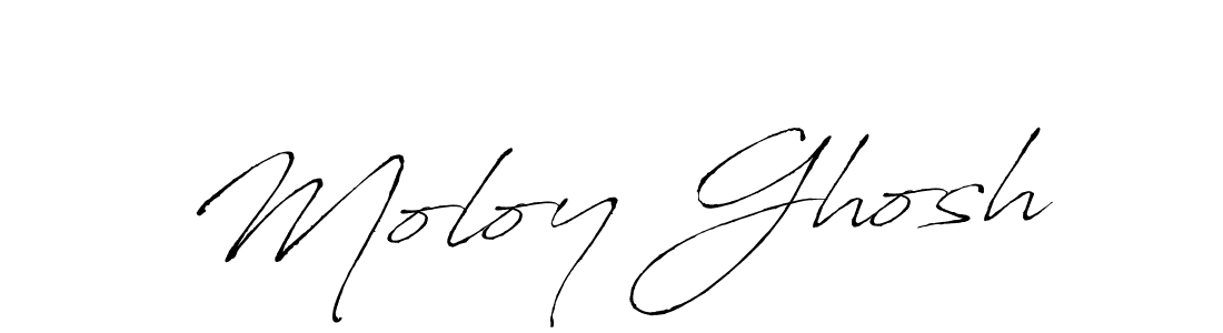 Create a beautiful signature design for name Moloy Ghosh. With this signature (Antro_Vectra) fonts, you can make a handwritten signature for free. Moloy Ghosh signature style 6 images and pictures png