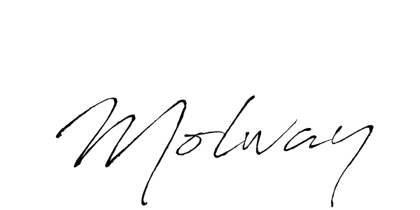 Make a beautiful signature design for name Molway. With this signature (Antro_Vectra) style, you can create a handwritten signature for free. Molway signature style 6 images and pictures png