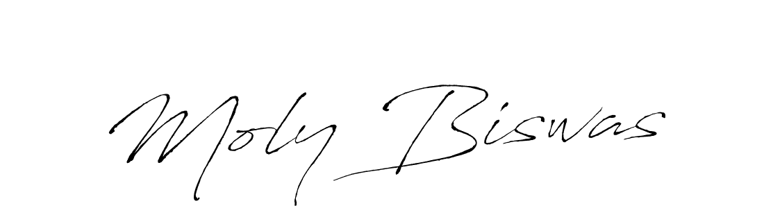 Design your own signature with our free online signature maker. With this signature software, you can create a handwritten (Antro_Vectra) signature for name Moly Biswas. Moly Biswas signature style 6 images and pictures png