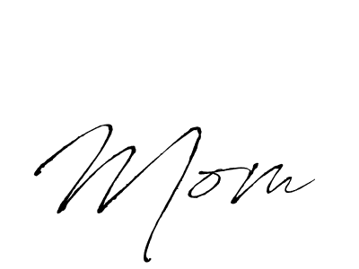 Similarly Antro_Vectra is the best handwritten signature design. Signature creator online .You can use it as an online autograph creator for name Mom . Mom  signature style 6 images and pictures png