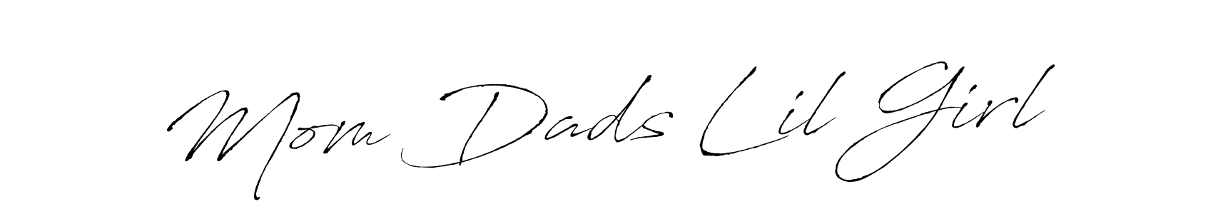 How to make Mom Dads Lil Girl signature? Antro_Vectra is a professional autograph style. Create handwritten signature for Mom Dads Lil Girl name. Mom Dads Lil Girl signature style 6 images and pictures png