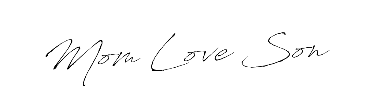 Also You can easily find your signature by using the search form. We will create Mom Love Son name handwritten signature images for you free of cost using Antro_Vectra sign style. Mom Love Son signature style 6 images and pictures png