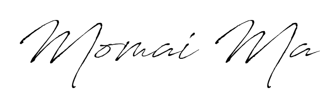 Get an exclusive digital autograph for Momai Ma. The Antro_Vectra typeface captures the charm of real penmanship on paper. Momai Ma signature style 6 images and pictures png