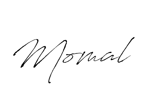Use a signature maker to create a handwritten signature online. With this signature software, you can design (Antro_Vectra) your own signature for name Momal. Momal signature style 6 images and pictures png