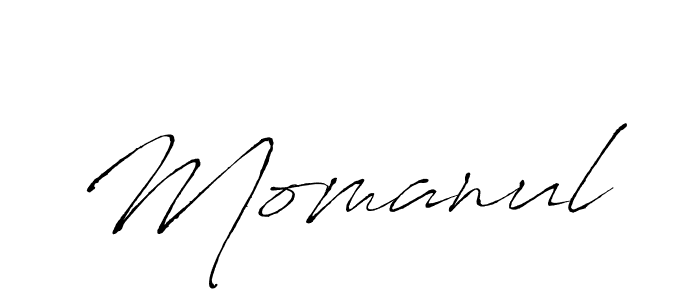 Make a beautiful signature design for name Momanul. With this signature (Antro_Vectra) style, you can create a handwritten signature for free. Momanul signature style 6 images and pictures png