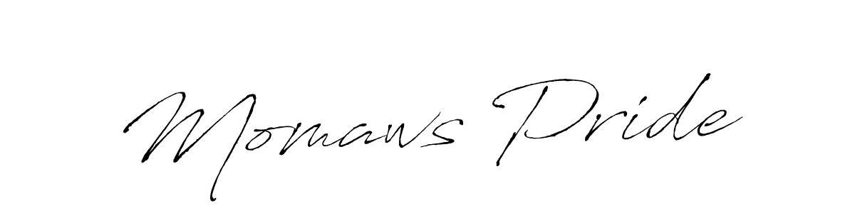 Create a beautiful signature design for name Momaws Pride. With this signature (Antro_Vectra) fonts, you can make a handwritten signature for free. Momaws Pride signature style 6 images and pictures png