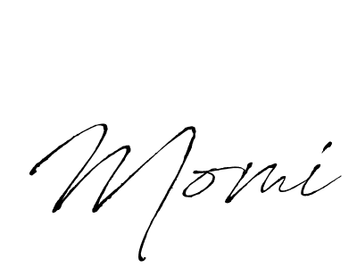 Make a beautiful signature design for name Momi. With this signature (Antro_Vectra) style, you can create a handwritten signature for free. Momi signature style 6 images and pictures png