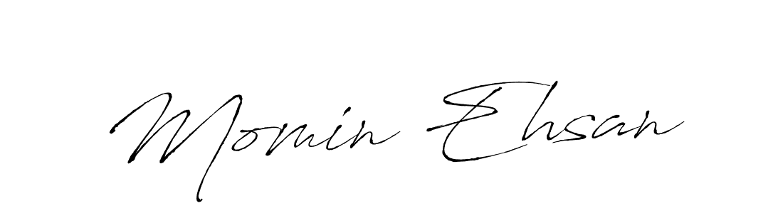 You should practise on your own different ways (Antro_Vectra) to write your name (Momin Ehsan) in signature. don't let someone else do it for you. Momin Ehsan signature style 6 images and pictures png