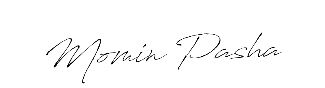 Also we have Momin Pasha name is the best signature style. Create professional handwritten signature collection using Antro_Vectra autograph style. Momin Pasha signature style 6 images and pictures png