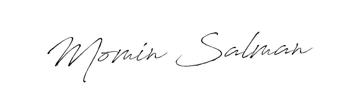 Also we have Momin Salman name is the best signature style. Create professional handwritten signature collection using Antro_Vectra autograph style. Momin Salman signature style 6 images and pictures png