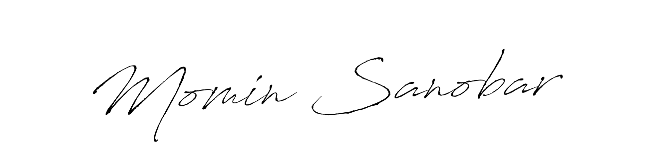 How to make Momin Sanobar signature? Antro_Vectra is a professional autograph style. Create handwritten signature for Momin Sanobar name. Momin Sanobar signature style 6 images and pictures png