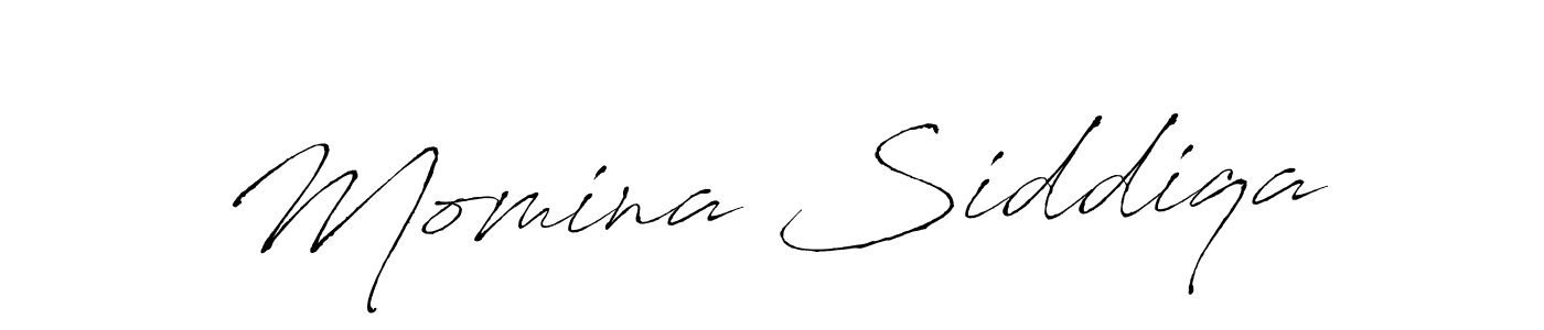 Also we have Momina Siddiqa name is the best signature style. Create professional handwritten signature collection using Antro_Vectra autograph style. Momina Siddiqa signature style 6 images and pictures png