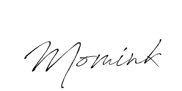 The best way (Antro_Vectra) to make a short signature is to pick only two or three words in your name. The name Momink include a total of six letters. For converting this name. Momink signature style 6 images and pictures png