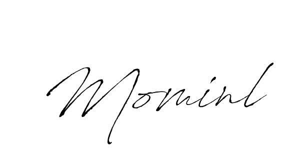 Antro_Vectra is a professional signature style that is perfect for those who want to add a touch of class to their signature. It is also a great choice for those who want to make their signature more unique. Get Mominl name to fancy signature for free. Mominl signature style 6 images and pictures png