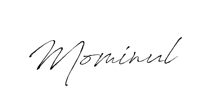 How to make Mominul signature? Antro_Vectra is a professional autograph style. Create handwritten signature for Mominul name. Mominul signature style 6 images and pictures png