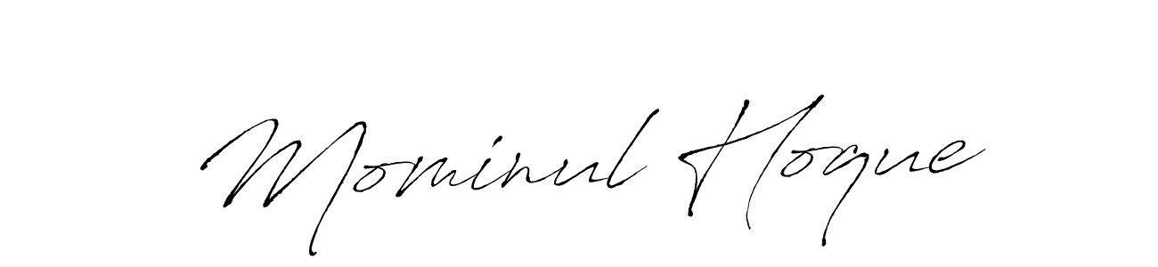 Also we have Mominul Hoque name is the best signature style. Create professional handwritten signature collection using Antro_Vectra autograph style. Mominul Hoque signature style 6 images and pictures png