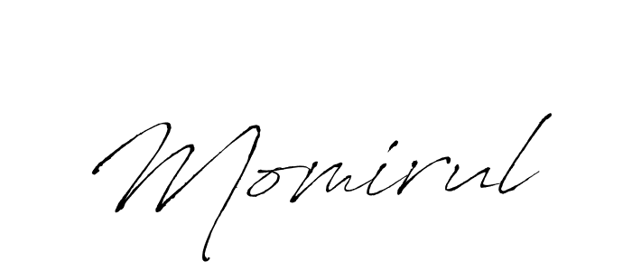 Use a signature maker to create a handwritten signature online. With this signature software, you can design (Antro_Vectra) your own signature for name Momirul. Momirul signature style 6 images and pictures png
