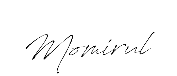 Create a beautiful signature design for name Momirul. With this signature (Antro_Vectra) fonts, you can make a handwritten signature for free. Momirul signature style 6 images and pictures png