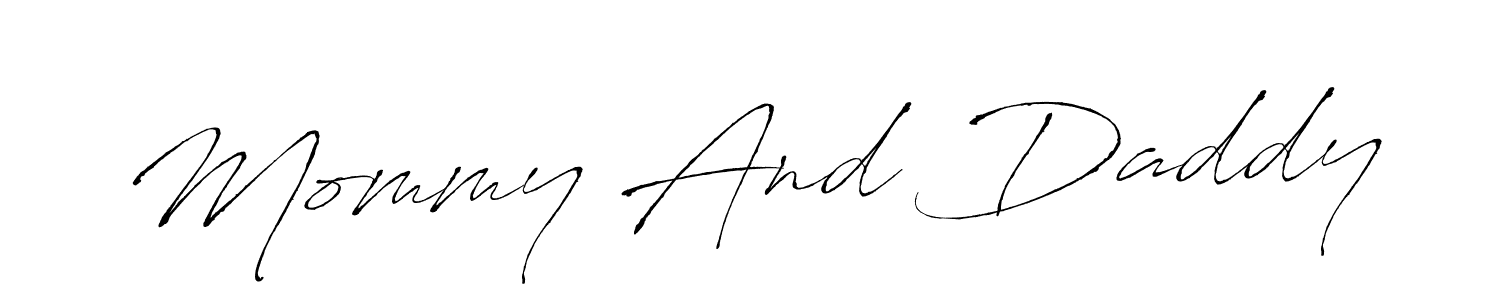Make a short Mommy And Daddy signature style. Manage your documents anywhere anytime using Antro_Vectra. Create and add eSignatures, submit forms, share and send files easily. Mommy And Daddy signature style 6 images and pictures png