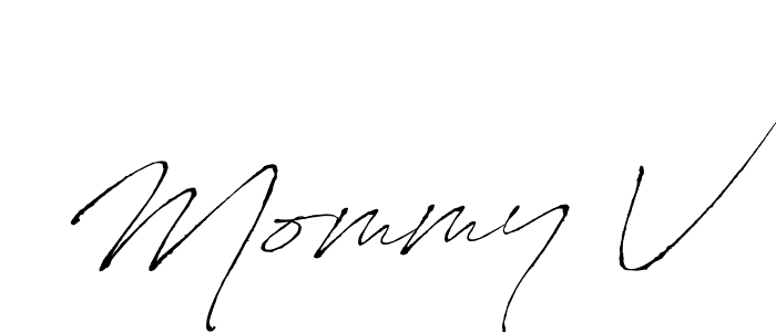 How to make Mommy V name signature. Use Antro_Vectra style for creating short signs online. This is the latest handwritten sign. Mommy V signature style 6 images and pictures png