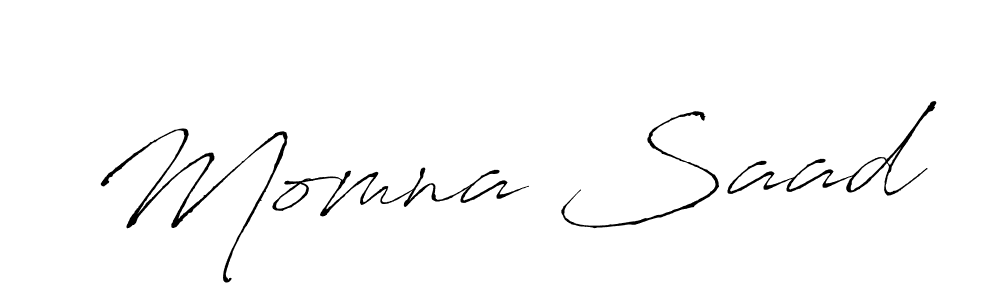 How to make Momna Saad signature? Antro_Vectra is a professional autograph style. Create handwritten signature for Momna Saad name. Momna Saad signature style 6 images and pictures png