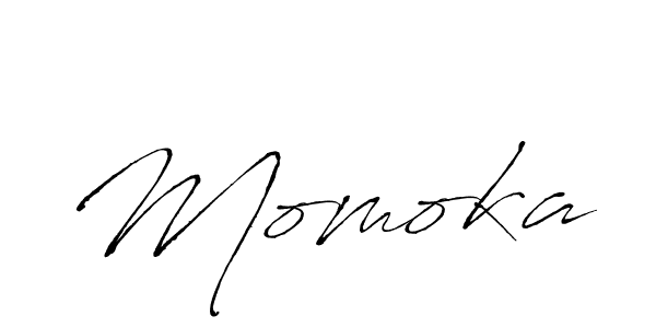 Use a signature maker to create a handwritten signature online. With this signature software, you can design (Antro_Vectra) your own signature for name Momoka. Momoka signature style 6 images and pictures png