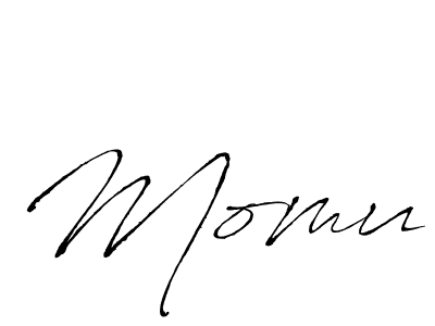 Design your own signature with our free online signature maker. With this signature software, you can create a handwritten (Antro_Vectra) signature for name Momu. Momu signature style 6 images and pictures png