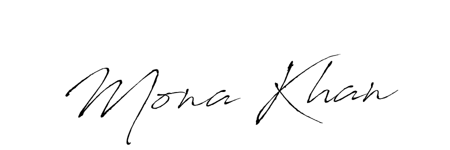 Mona Khan stylish signature style. Best Handwritten Sign (Antro_Vectra) for my name. Handwritten Signature Collection Ideas for my name Mona Khan. Mona Khan signature style 6 images and pictures png