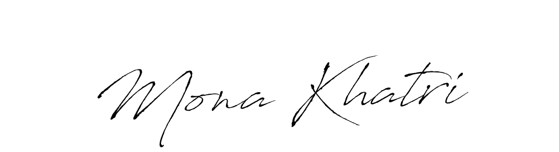 Mona Khatri stylish signature style. Best Handwritten Sign (Antro_Vectra) for my name. Handwritten Signature Collection Ideas for my name Mona Khatri. Mona Khatri signature style 6 images and pictures png