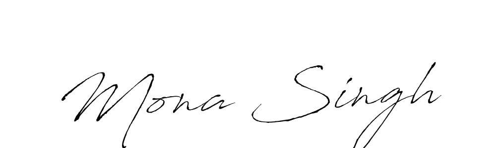 Mona Singh stylish signature style. Best Handwritten Sign (Antro_Vectra) for my name. Handwritten Signature Collection Ideas for my name Mona Singh. Mona Singh signature style 6 images and pictures png