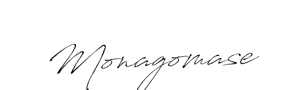 How to make Monagomase signature? Antro_Vectra is a professional autograph style. Create handwritten signature for Monagomase name. Monagomase signature style 6 images and pictures png