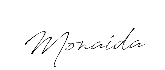 Create a beautiful signature design for name Monaida. With this signature (Antro_Vectra) fonts, you can make a handwritten signature for free. Monaida signature style 6 images and pictures png