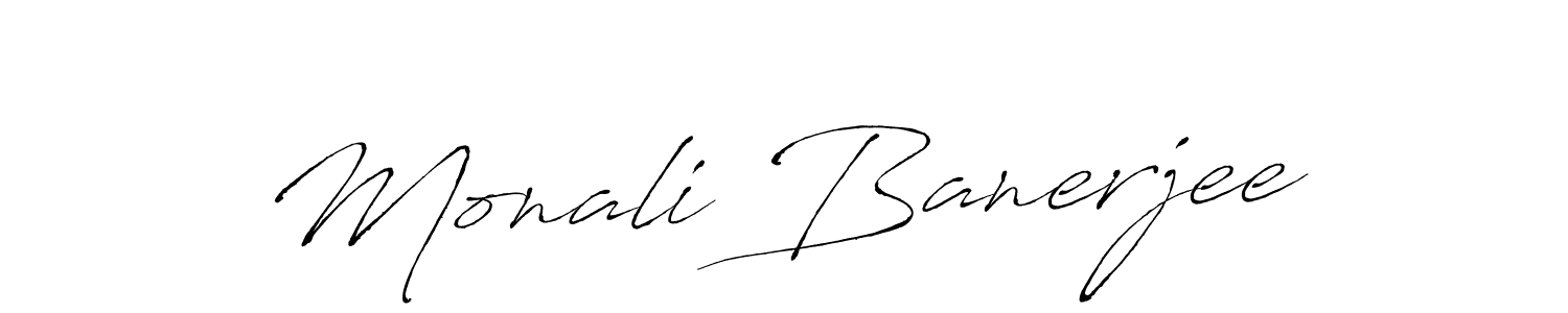 Also we have Monali Banerjee name is the best signature style. Create professional handwritten signature collection using Antro_Vectra autograph style. Monali Banerjee signature style 6 images and pictures png