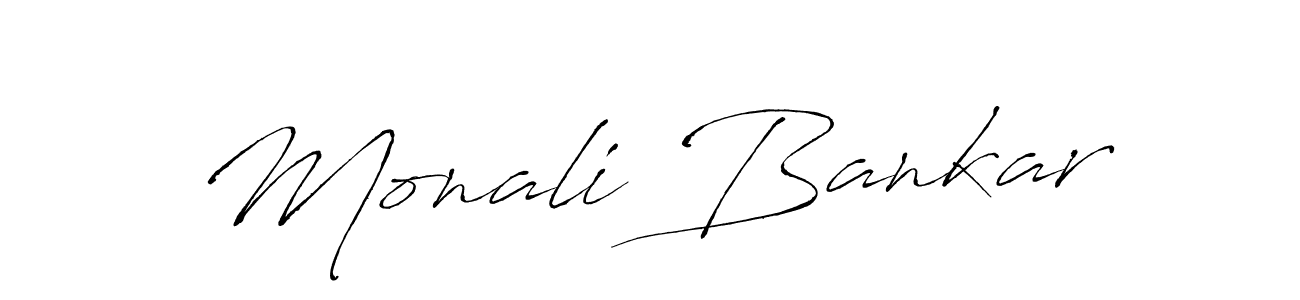 Also we have Monali Bankar name is the best signature style. Create professional handwritten signature collection using Antro_Vectra autograph style. Monali Bankar signature style 6 images and pictures png