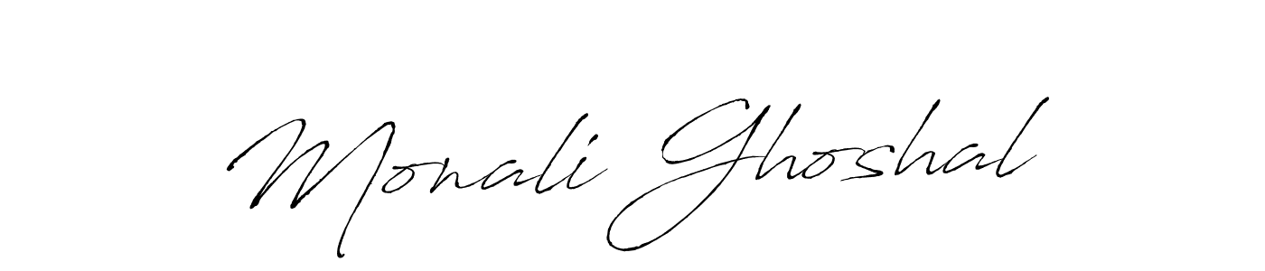 You should practise on your own different ways (Antro_Vectra) to write your name (Monali Ghoshal) in signature. don't let someone else do it for you. Monali Ghoshal signature style 6 images and pictures png