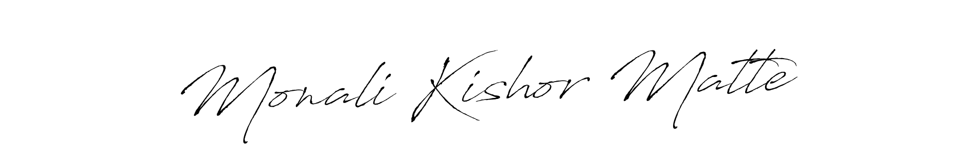 How to make Monali Kishor Matte signature? Antro_Vectra is a professional autograph style. Create handwritten signature for Monali Kishor Matte name. Monali Kishor Matte signature style 6 images and pictures png