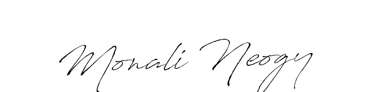 Also You can easily find your signature by using the search form. We will create Monali Neogy name handwritten signature images for you free of cost using Antro_Vectra sign style. Monali Neogy signature style 6 images and pictures png