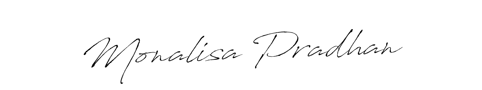 Monalisa Pradhan stylish signature style. Best Handwritten Sign (Antro_Vectra) for my name. Handwritten Signature Collection Ideas for my name Monalisa Pradhan. Monalisa Pradhan signature style 6 images and pictures png