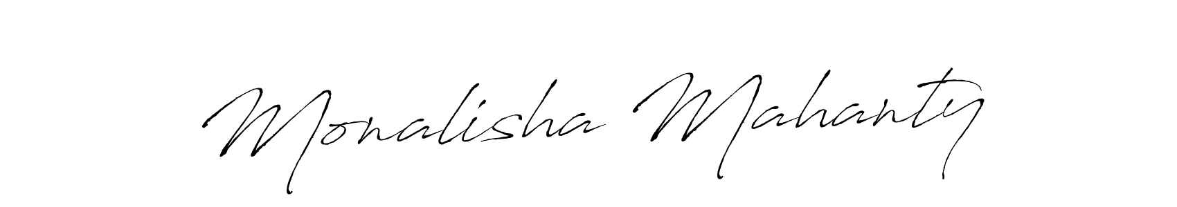 How to make Monalisha Mahanty name signature. Use Antro_Vectra style for creating short signs online. This is the latest handwritten sign. Monalisha Mahanty signature style 6 images and pictures png