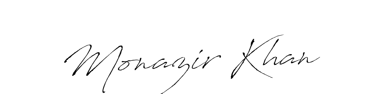 You can use this online signature creator to create a handwritten signature for the name Monazir Khan. This is the best online autograph maker. Monazir Khan signature style 6 images and pictures png