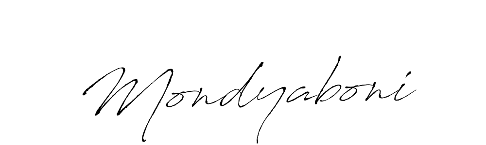 How to make Mondyaboni signature? Antro_Vectra is a professional autograph style. Create handwritten signature for Mondyaboni name. Mondyaboni signature style 6 images and pictures png