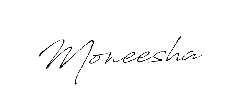 How to make Moneesha name signature. Use Antro_Vectra style for creating short signs online. This is the latest handwritten sign. Moneesha signature style 6 images and pictures png