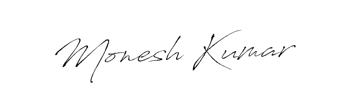 You should practise on your own different ways (Antro_Vectra) to write your name (Monesh Kumar) in signature. don't let someone else do it for you. Monesh Kumar signature style 6 images and pictures png