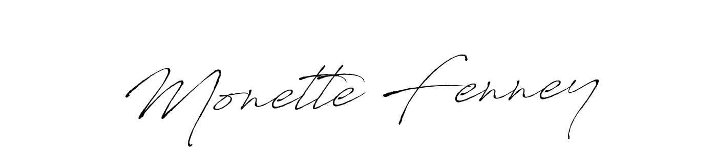 Design your own signature with our free online signature maker. With this signature software, you can create a handwritten (Antro_Vectra) signature for name Monette Fenney. Monette Fenney signature style 6 images and pictures png