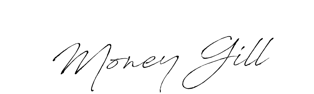 Create a beautiful signature design for name Money Gill. With this signature (Antro_Vectra) fonts, you can make a handwritten signature for free. Money Gill signature style 6 images and pictures png