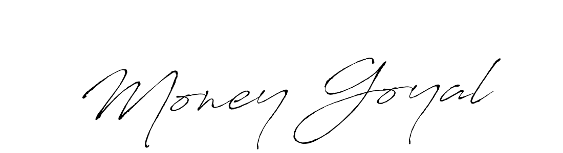 Also we have Money Goyal name is the best signature style. Create professional handwritten signature collection using Antro_Vectra autograph style. Money Goyal signature style 6 images and pictures png